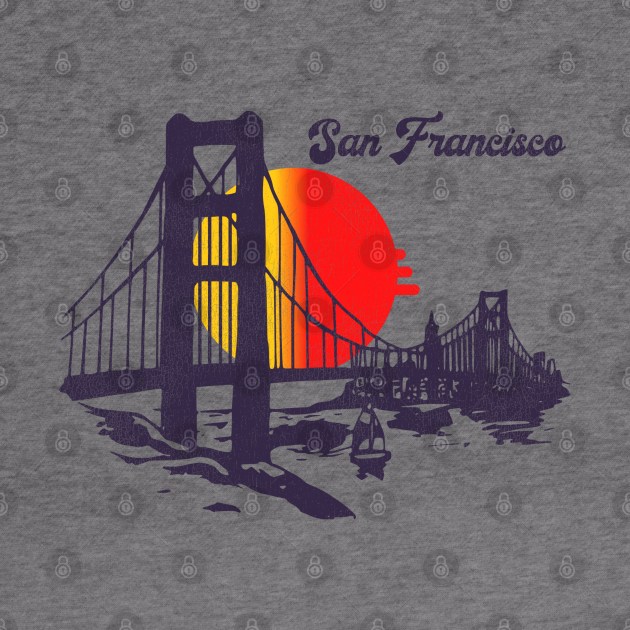 San Francisco 70s Style Tourist Souvenir by darklordpug